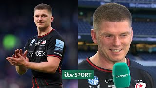 Owen Farrell reacts as Saracens thrash Harlequins | ITV Sport