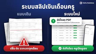 ระบบสลิปเงินเดือนครู — PDF ไฟล์เดียว แยกให้ครูทุกคนอัตโนมัติ | ผลงาน Kafra Solutions screenshot 4
