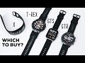 Amazfit X vs Amazfit T-Rex, GTS & GTR: MASSIVE Side-by-side Comparison!