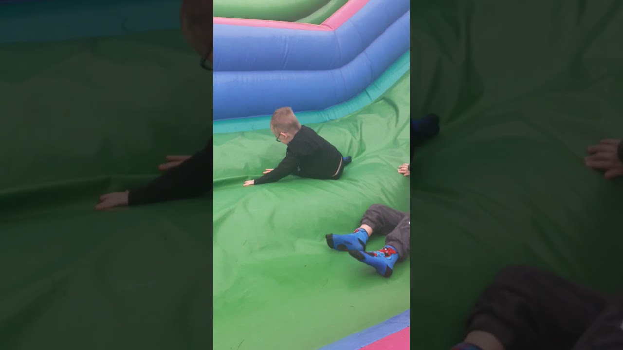 when louie and Frank find a wet bouncy castle