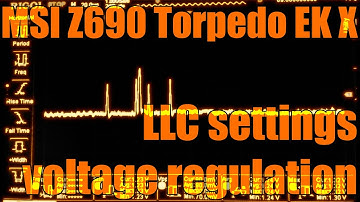 MSI Z690 Torpedo EK X LLC settings and voltage regulation