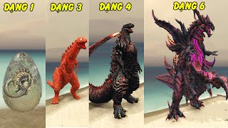 GTA 5 - Tất cả hình dạng Shin Godzilla (6th Form) - Từ ấu trùng đến Kaiju chúa tể mạnh nhất | GHTG