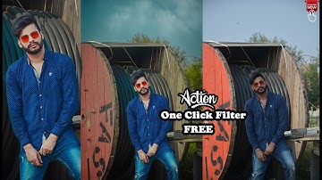 How to edit outdoor portrait in photoshop One Click Filter Action Free SAAD BBC STUDIO
