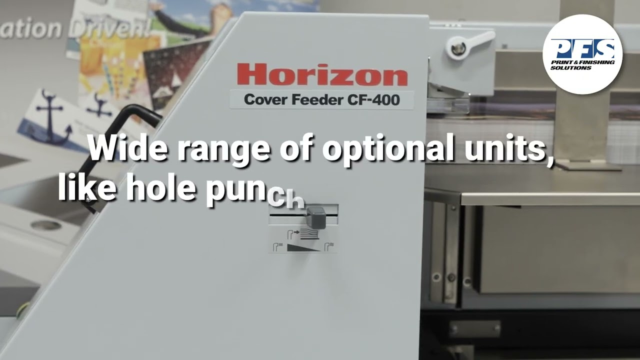 horizon出品　3/8 Horizon SPF 200L Bookletmaker with HOF 400 Feeder - YouTube