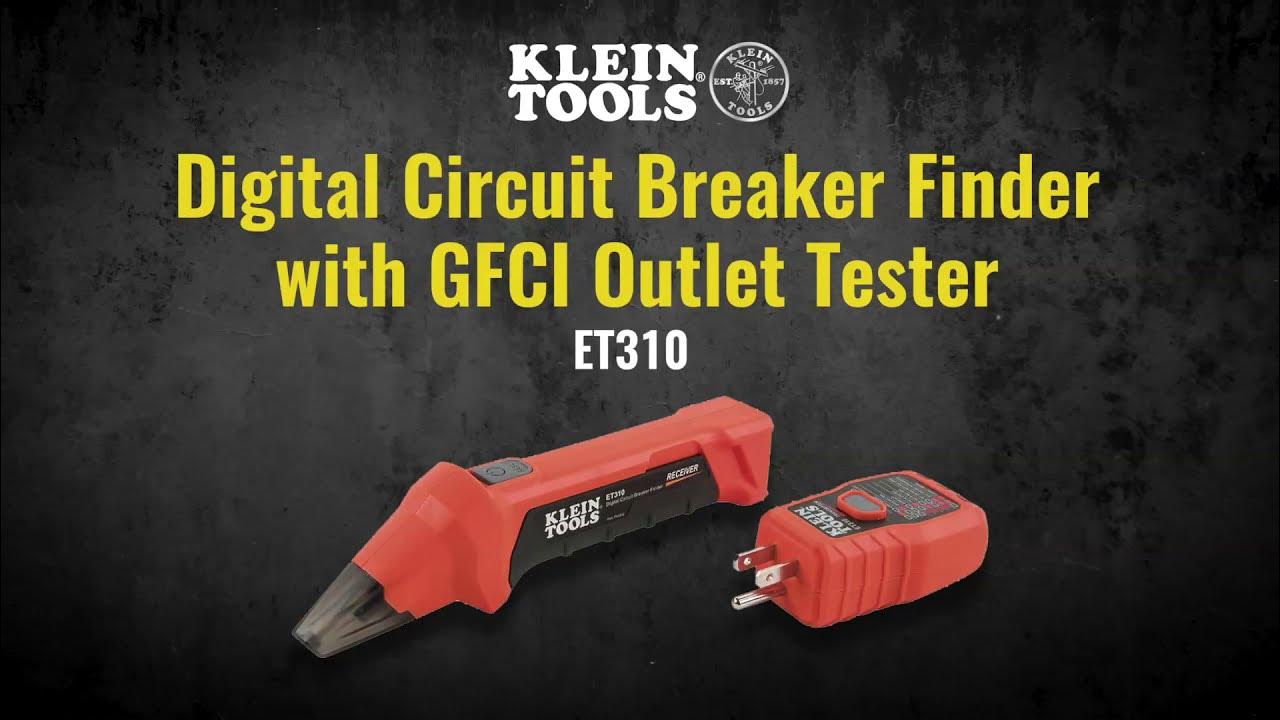Digital Circuit Breaker Finder with GFCI Outlet Tester (ET310) - YouTube