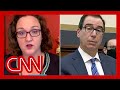 Tense exchange between Mnuchin and Porter over relief funds