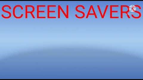 Class 5 computer science  screen saver