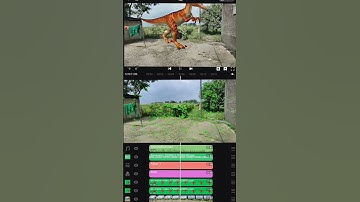 Prisma 3d Dinasour Vfx Camera Tracking #shorts #prisma3d #3danimation #shortfeed