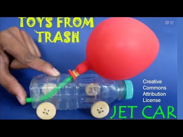 Fast Water Jet Car made from Plastic Bottle 