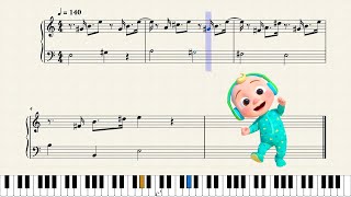 Cocomelon Ending Song – Piano and Sheet music