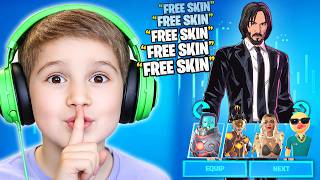 Pretending To Be a POOR 9 Year Old To Get LEVEL 100 Battle Pass! (FREE)