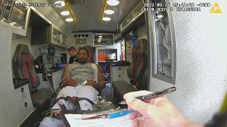 VIDEO | Myles Garrett talks with police and EMT following car crash; Garrett cited for speeding