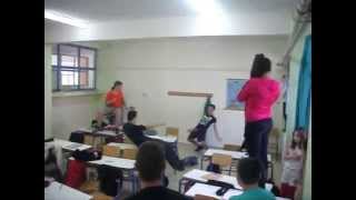 Handball in classroom