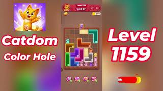 Catdom Color Hole Level 1159 Walkthrough [NEW UPDATE] 🐱🟣 | Relaxing Color Puzzle Game | Go Answer