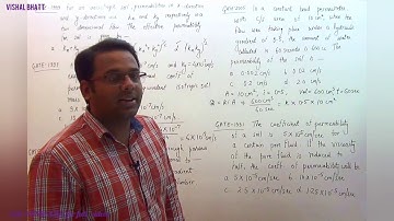 30 # Permeability of Soil | GATE Solutions | Soil Mechanics | ESE | Vishal Sir