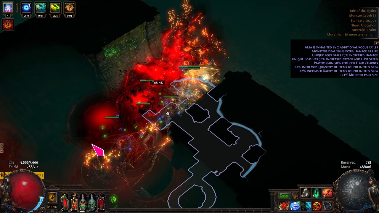 Path of Exile - Crazed Drivers vs Hydra [aoe freeze/shatter] | Big DPS ...