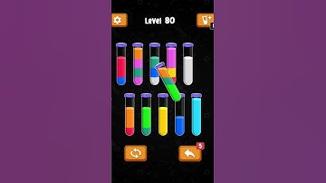 Sort Water 3D Sort Color Puzzle Level 80  [AmazonApps] #shorts #complete #level  #walkthroughs