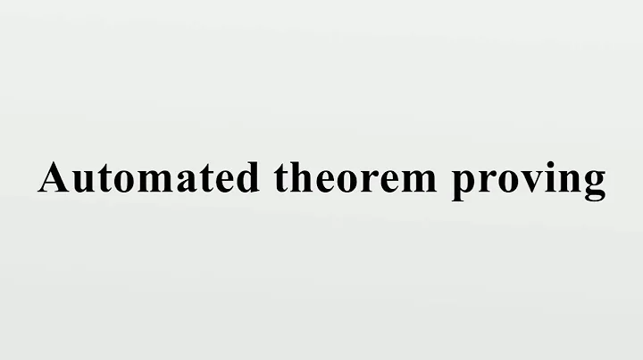 Automated theorem proving
