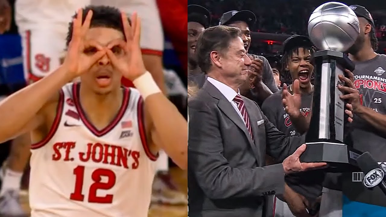 RJ Luis Jr. (29 PTS & 10 REB) & Rick Pitino Lead St. John's To First Big East Title In 25 Years!