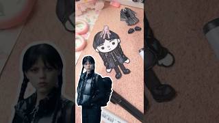Wednesday 2 🖤 DIY cute Toca Boca World paper doll #wednesday2 #wednesday #tocaworld #paperdiy