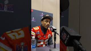 Chiefs CB Trent McDuffie spoke about how his teammates helped his development! #superbowl #chiefs