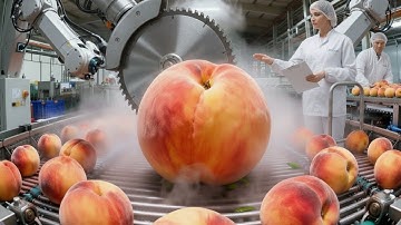 Inside the Peach Factory: From Fresh Peaches to Finished Products (Full Process)