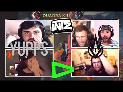 STREAMERS REAGEM ao QUADRA KILL do YUPPS de YONE CONTRA a LOUD no CBLOL