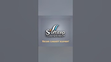 Second Largest Element #Java #Programming #Coding #LearnJava #CodingTip #Softstep #SoftstepSolution