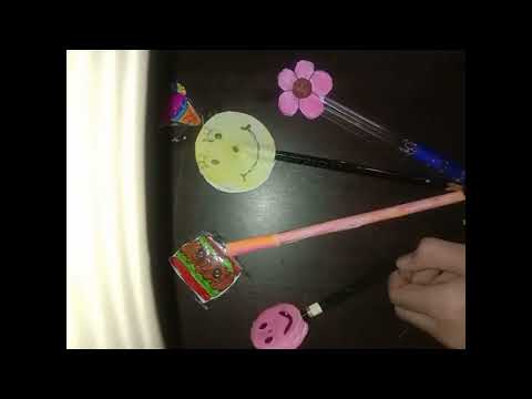 ☞llDIY How to decorate pen /pencil at homell🙂😄 ☜