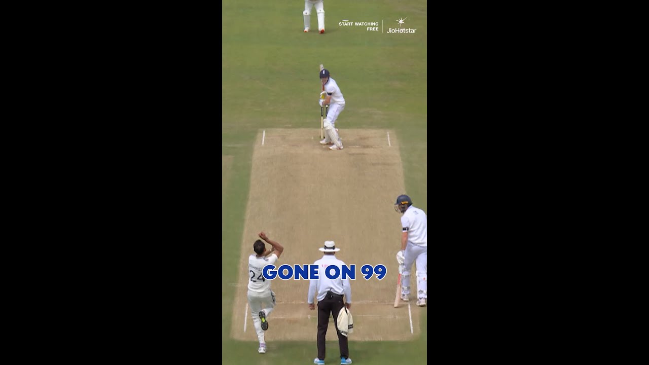 Harry Brook departs for 99 as Prasidh Krishna strikes | 