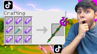 Testing Viral Minecraft Tiktok Hacks Bebu