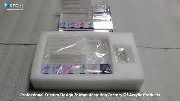 RECHI |Custom Counter Acrylic Display Factory| Acrylic Retail POS Display Stand For Earphone