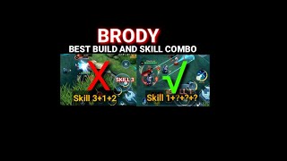 PART-12 || BRODY SKILL COMBO + BEST BUILD #mobilelegends #mlbbcreatorcamp #mobilelegendsbangbang