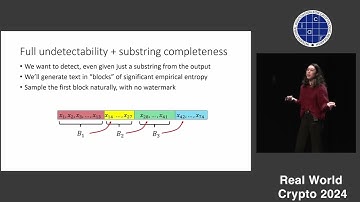 Watermarks for Language Models: a Cryptographic Perspective (RWC 2024)
