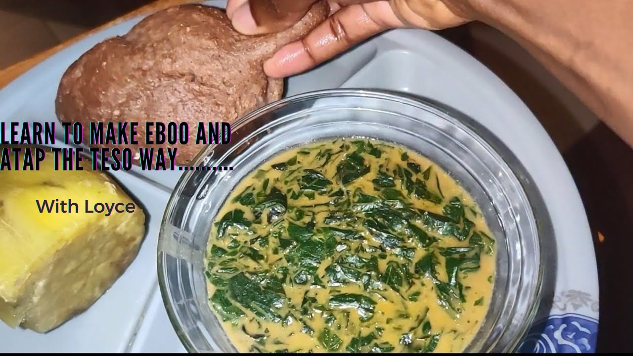 How To Prepare Eboo (Black Eyed Pea Leaves) And Atap ( Millet Cassave