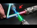 Mezcle lasers de colores con un prisma rgb