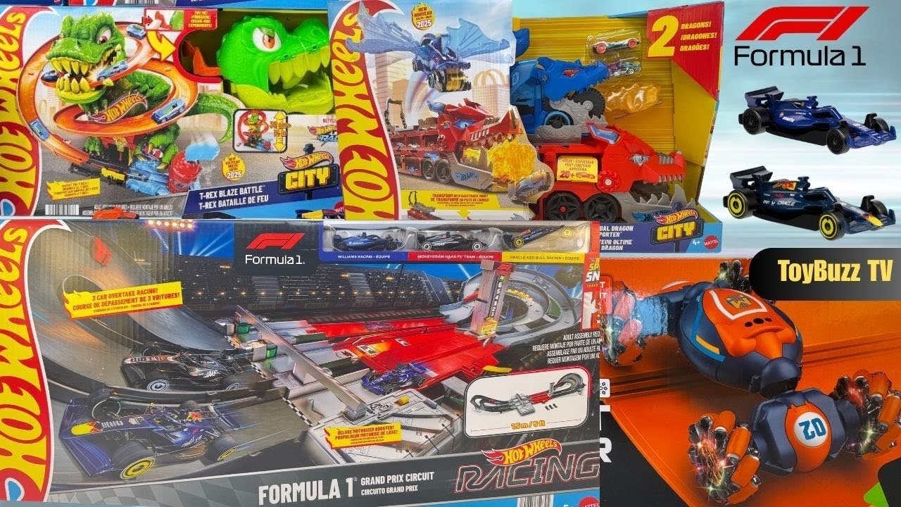 Hot Wheels Dual Dragon Transporter 🐉 Unboxing + Racing Action! 🚀