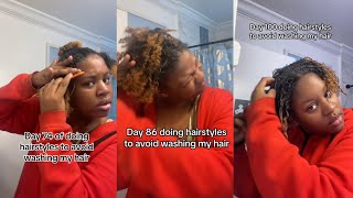 a compilation of @kilahreigan not washing her hair