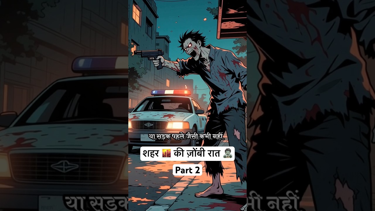Shehar Ki Zombie 🧟&zwj;♂️ Raat | Zombie Horror Story | Animated Horror #trending #shots #viral