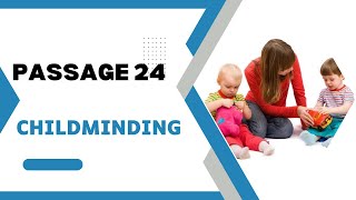 A RESOURCE FOR READING & WORDS. PASSAGE 24. CHILDMINDING