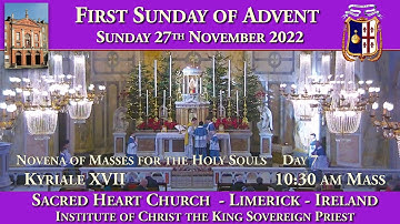 Sunday 27th November 2022: First Sunday of Advent