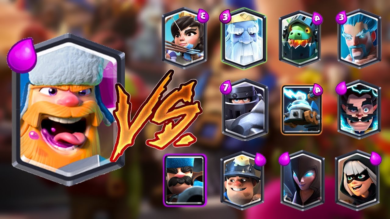 LUMBERJACK VS ALL CARDS IN CLASH ROYALE | LUMBERJACK 1 ON 1 GAMEPLAY