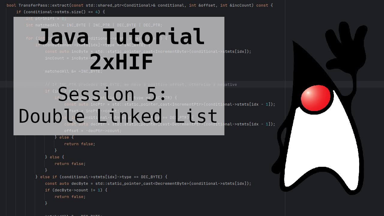 Session 5: Double Linked List | 2xHIF | Java Tutorial - YouTube
