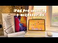 iPad pro 2020 11” unboxing + accessories haul 🍎