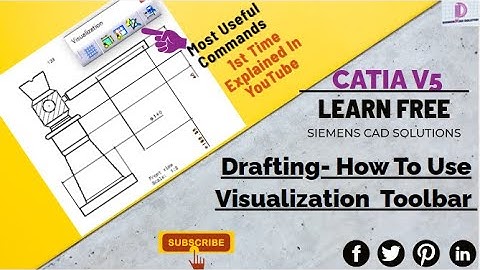 CATIA V5 DRAWING | HOW TO USE VISUALIZATION COMMANDS|MOST USEFUL COMMANDS IN DRAFTING| TUTORIAL