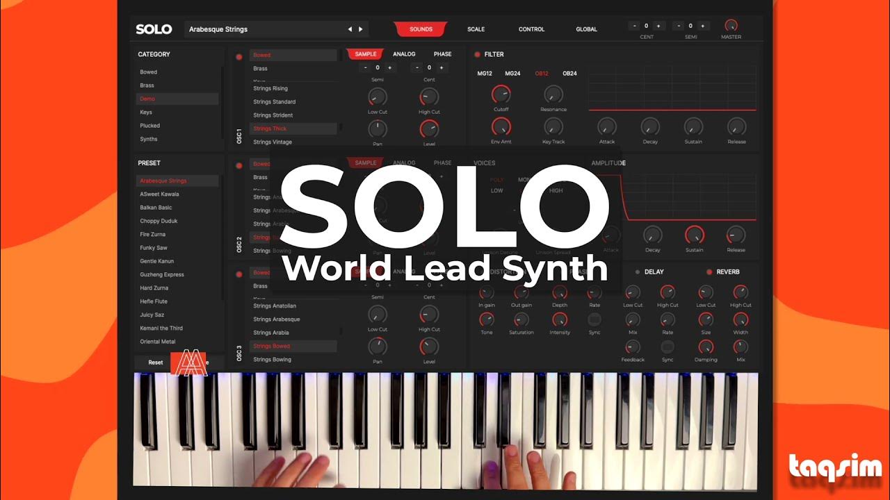 SOLO World Lead Synth Virtual Instrument Plugin AU / VST / AAX.