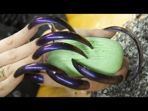 BEST ASMR tapping & scratching sounds of soap ASMR triggers and tingles long nails