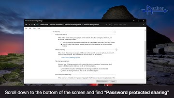 How to turn off password protected sharing for scan to PC?