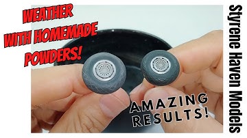 How To Weather Scale Models With Home Made Pastel Chalk Powders!  Simple technique, Amazing Results!