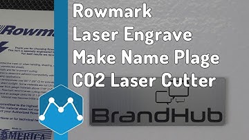 Rowmark Laser Engrave and Cut Out for Door Name Plage Making on TruCUT 100W CO2 Laser Cutter